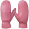 MGGMOKAY Damen Winterhandschuhe Lammfell Fäustlinge Mit Fleece gefüttert,Rosa,M