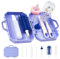 Vicloon Cepillo para Biberones,Set Cepillo Limpia Biberones Viaje Contener Cepillo Limpia Biberones Silicona, Cepillo para Tetinas y Pajitas, Dispensador de Limpiador de Biberones,Kits de biberones