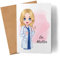 Kiddle-Design Personalisierte Glückwunschkarte für Ärztin | Geschenk zum Medizin Examen | Mit Namen für die Medizinerin zum Abschluss Dankeschön & Abschiedsgeschenk