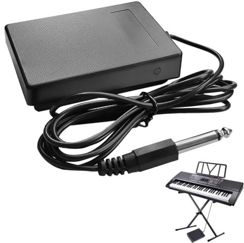 Universal Sustain Pedal, Piano-Fußpedal, Sustain-Pedal für Keyboard, Universal Sustain Keyboard Pedal, Sustain Pedal, Digitalpiano Zubehör, für Elektronische Klaviere, Klaviere und Digitalpianos