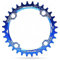 YLME Fahrrad-Kettenblatt, 104BCD Round Shape Narrow Wide Kettenblatt, 32T 34T 36T 38T Fahrrad-Kettenblatt Für Straßenfahrräder, Mountainbikes, BMX MTB Fahrrad,Blau,38T