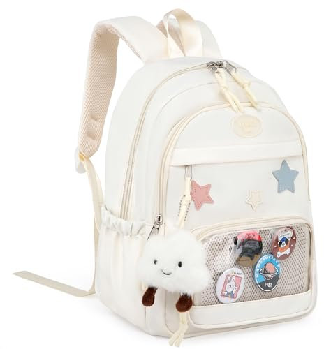 Makukke Rucksack Damen Klein, Nylon Schulrucksack Mädchen Schulranzen Anti Diebstahl Daypacks Cityrucksack Für Lässig Schule Travel Wandern Arbeit