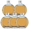 Craftsboys Diamond Wine Bottles, 250ml Empty Bottles for Drinks, Juice, Wine - 5 per Case (Round)