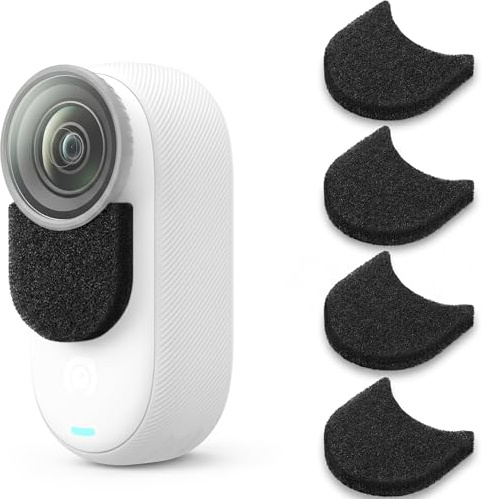 6 Pièces Micro Coupe-Vent pour 360 GO 3/GO 3S, éponge Réduction du Bruit Micro Pare-Brise Filtre Coupe-Vent pour Caméra d'action GO 3/GO 3S