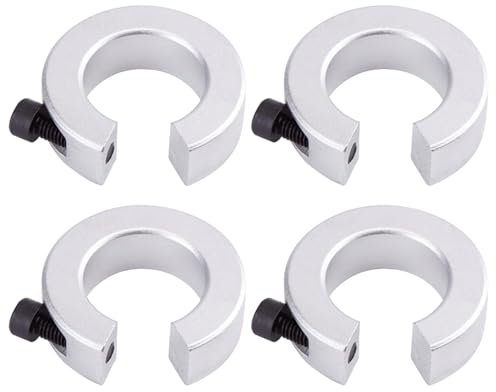 SBR Schienenstopper, SBR12 Linearer Schienenstopper, 4 Stück Linearschiene Befestigungsring, SBR12 Linearschienen Anschlagmanschetten, Schienenstopper Aus Aluminium, Linearschienen Anschlagringe