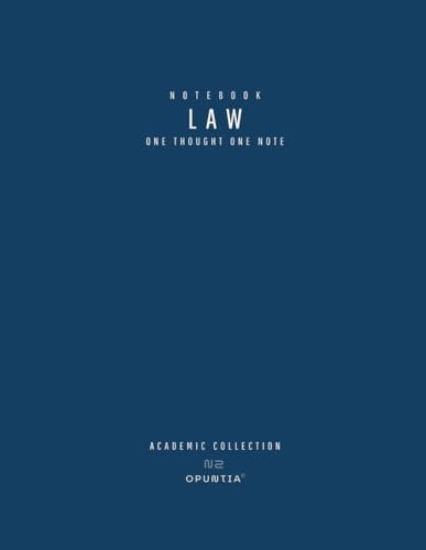 Law Notebook - Opuntia: Academic Collection (Dot Grid): Premium Notebook for Students and Professionals