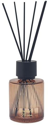 Lesser & Pavey Desire Aroma Pomegranate Noir Reed Diffuser 200ml | Long lasting fragrance oil, decorative glass bottle, elegant décor accessory, suitable for home, office and gifting