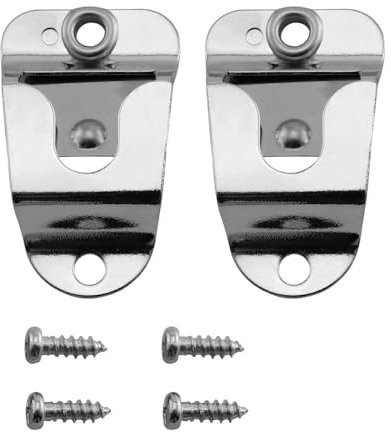 Laroal 2er-Pack Mikrofonhalterung, Clip-Haken mit Schrauben für GM300 GM3188 GM338 GM3688 TM481A TM471A TK868G Funkgerät, Ersatz-Mikrofonclip für Mobilgeräte