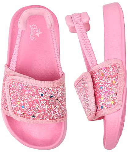 Pantofole Estive bambina Scarpe da Spiaggia Bambini Ragazze Antiscivolo Leggere Infradito e Ciabatta e Piscina Morbido Gomma Pantofole da Bagno Interno da Esterno Sandali 29 Rosa