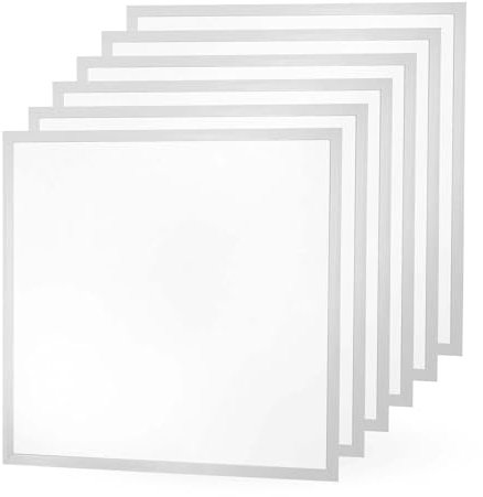 Ledvion - 6X Panneau LED, 60x60, 36W, 4000K, 4000 Lumens, Plafonnier à Grille Encastré, Driver LED Incl. + Connecteur Rapide