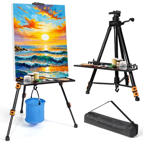 VAIIGO Easel Stand for Painting & Display, Artist Easel, Adjustable Floor & Tabletop Painting Display Easel, Portable Folding Easels Stand, Art Tripod Canvas Stands with Bag
