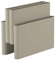 Kartell Magazine Rack, Zeitschriftenhalter, L 40 x H 34.5 cm, Taubengrau