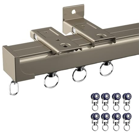 Easy Install Curtain Track Ceiling or Wall Mount Curtain Rail System Versatile 1-6m Pergola Canopy Bathtub Curtain Track Durable & Stylish Design for Home Décor