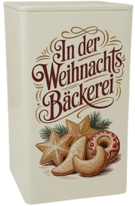 speecheese Dose 900ml In der Weihnachtsbäckerei Vintage für Plätzchen | lustige