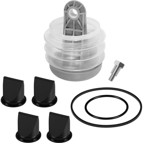 Kit soffietto pompa per pompa a vuoto serie S T J VHT VG, kit soffietto pompa acqua di ricambio con valvola a becco d'anatra da 1‑1/2 pollice e kit O ring, struttura in gomma ABS