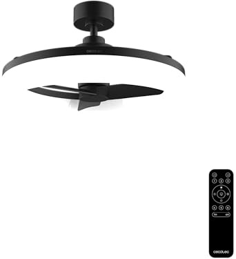 Cecotec Deckenventilator EnergySilence LampAero 770 LightDesign | 25-W-DC-Motor, LED-Licht mit 3 Helligkeitsstufen, 3 Flügel, 6 Stufen, Fernbedienung, Timer bis 8 Std.