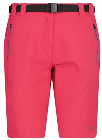 CMP Damen Bermuda Shorts mit Dry Function aus 4-Wege-Stretch leicht, elastisch & atmungsaktiv mit Dry Function. 4-Wege-Stretch, Verstellbarer Gürtel & praktische Taschen. - 44