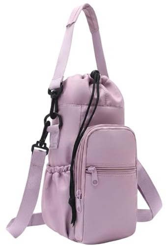 NHCDFA 1 PCS Water Bottles Carrier with Shoulder Strap, Water Bottle Bag, Water Bottles Carrier & Water Bottle Sling, Lightweight for Daily Use Outdoor Carrying