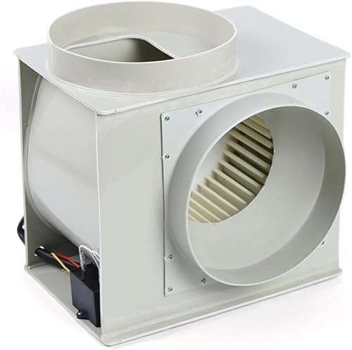 haohang Ventilador extractor centrífugo de 300 W – Ventilador industrial para conductos, salida de 250 mm, para campanas de extracción de laboratorio, ventilación de polvo, humos y vapores
