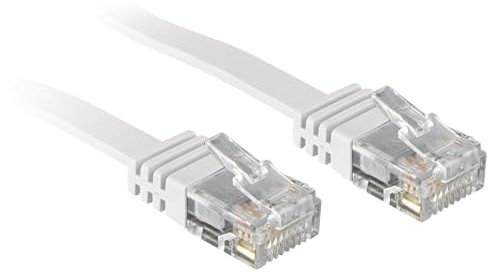 Lindy 2m Cat.6 - Cable de red (2 m, Cat6, RJ-45, RJ-45, Blanco)