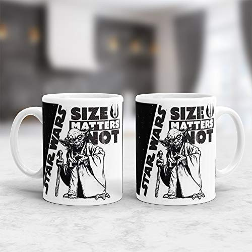 Star Wars Pyramid International (Size Matters Not) Official Boxed Ceramic Coffee/Tea Mug, Multi-Colour, 11 oz/315 ml