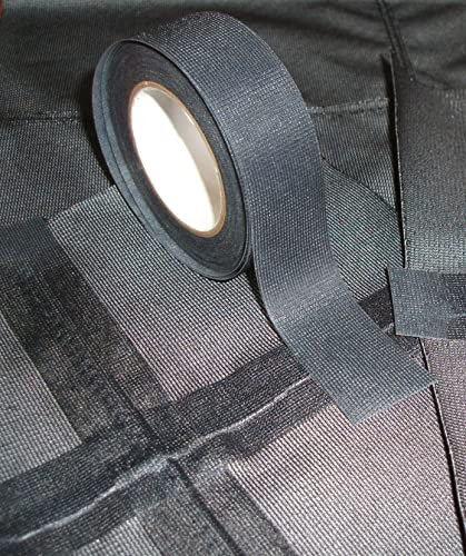 Nahtdichtband T-2000X - Hot Melt 3-lagig wasserdicht - 5 Meter - zum Aufbügeln (Schwarz, 22mm Breite)