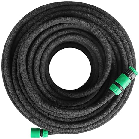 Garden Mile 30m Porous Soaker Garden Hose Pipe Comes With Connectors Drip Water Hose Easy To Use Plant Watering Device Irrigation Hosepipes Automatic Gardening Hedge Lawn Irrigator System
