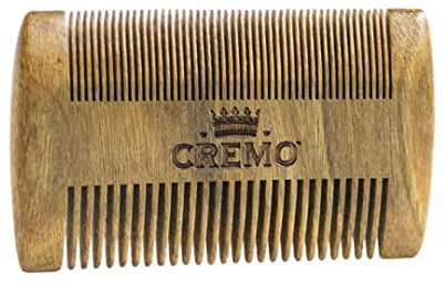CREMO - Peigne à Barbe Pour Homme de Haute Qualité | En Bois Exotique Naturellement Parfumé