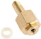 CGA-320 Nut Regulator Nut Nipple with Washer Carbon Dioxide Regulator Inlet Bottle Fittings Repair Part CO2 Regulator Washer