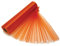 Trimming Shop Organza-Rolle, 25 m x 29 cm, schneetransparenter Glitzerstoff, elegantes Dekotuch für Stuhl, Bogenschärpe, Tischläufer, Hochzeitslocation, Partydekoration, hellorange