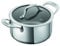 KUHN RIKON Allround, Cacerola para para horno e inducción con tapa de cristal, 20 cm/3,1 litros ,Acero inoxidable