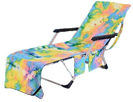 keepmore Sonnenstuhl Abdeckung Sonnenbad Handtuch Krawatte Farbstoff Farbe Handtuch Strandkorb Ölgemälde Stil Handtuch