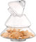 Clear glass Large Biscotti jar Christmas tree shape ornaments 28 cm H decoration 2 L/3.5 pints bonbon jar container sweet storage candy jar Handmade
