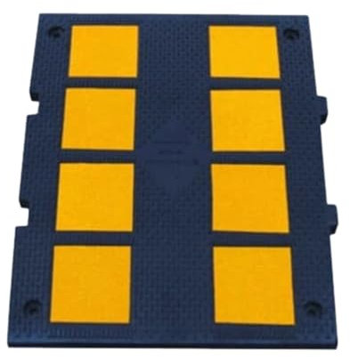 PARKING FACIL - Banda Reductora de Velocidad Vial - Badenes para Rampa de Garaje, Aparcamientos, Carreteras, Almacenes, etc. - Tamaño: 3x60x47,5 cm - Cumple Normativa - 1 Unidad