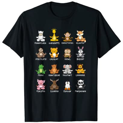 Süße Tiere In Verschiedenen Yogapositionen | Yoga Animals T-Shirt