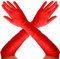 REDSTAR Long Satin Elbow Length Opera Gloves for Women - Ladies Long Evening Gloves Fancy Dress for Prom Accessories, Bridal Fancy Dress - 1920s Accessories for Women Flapper Costume