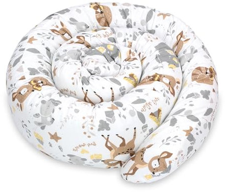 Totsy Baby Oreiller dormeur latéral Oreiller de Corps de Serpent de lit 200 cm Coton - Oreiller Long Rouleau de lit Oreiller de Couchage Oreiller cerf