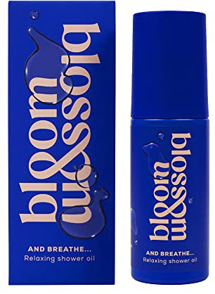 Bloom and Blossom | And Breathe Relaxing Almond Shower Oil, Moisturising After Shower Body Oil for All Skin Types with Sweet Almond, Evening Primrose, and Jojoba