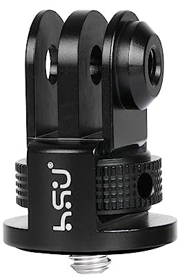 HSU Aluminum Action Camera Mount to 1/4-20 Screw Adapter for GoPro Hero 13/12/11/10/9/8/7/6/5/4/3
