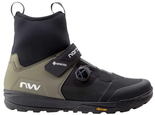 Northwave Kingrock Plus GTX Gravel MTB Winter Fahrrad Schuhe schwarz/grün 2024: Größe: 43