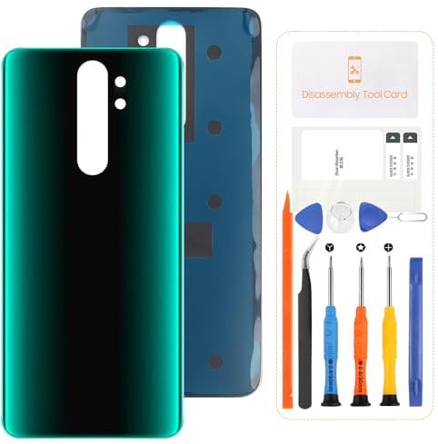 SRJTEK For Xiaomi Redmi Note 8 Pro Battery Cover Case Replacement For Redmi Note 8 Pro M1906G7I Battery Door Back Cover Housing (Green)