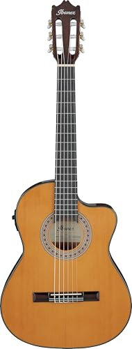 IBANEZ Klassische Elektroakustik, 3/4-Größe, dünner Korpus, bernsteinfarbener Hochglanz