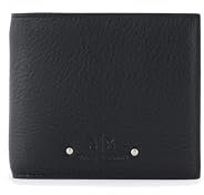 Armani Exchange Morgan, Sustainable, Logo Debossed, Accessorio da Viaggio-Porta Carte da Uomo, Nero, TU