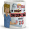 Taza enfermera. Tazas originales para regalar. Regalos originales para enfermeras. Tazas personalizadas. Taza cerámica 330 ml.