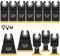 Generic 12pcs Oszillierende Sägen Blätter Bi-Metall-Titanschicht mit Blättern abgenutzt-resistente oszillierende Blätter schnelles Schneiden mit Dichtungsadaptern für Holzplastikschneiden