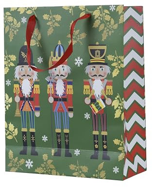 Decoris Gift Bag Paper Nutcrackers