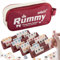 Smilejoy Sechs Spieler Reise Rummy Spiel, Reise Größe Rummy Spiel mit Canvas Tasche, Mini Rummy Spiel für Erwachsene und Kinder, 160 Kacheln, 6 Spielen Rack, 1 Würfel (2-6 Spieler)