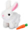 Hüpfendes Kaninchen,Hüpfendes Kaninchen Spielzeug,Sprechender Hasen,Hasen Kuscheltiere Klein,Geräusche Macht und Dessen Ohren und Nase Sich Bewegen, Plüschhase für Ostern Weihnachtstag Geschenke