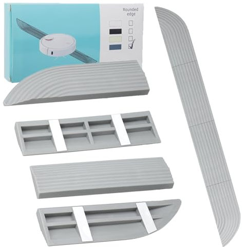Türschwellenrampe Saugroboter Zubehör Türschwellenrampe für Staubsauger, Kehrschwellenleiste für Haushalt Anti-Rutsch Saugroboter Erhöhung für Ecovacs für Xiaomi(68.6CM,Grau)