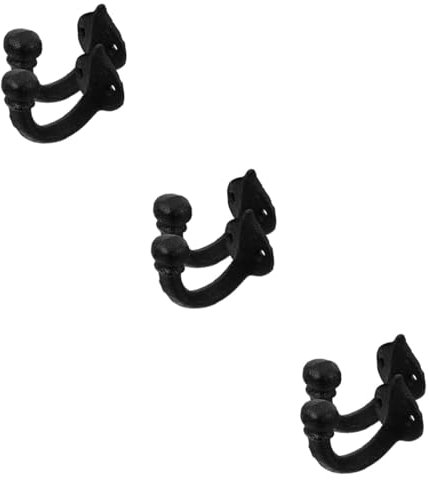 QWFVHJ Aufbewahrungshaken for Zuhause, antike Gusseisen-Dekorhaken, 6 Stück Gusseisen-Haken, Wandbehang, Vintage-Dekor, Wandhaken, Metall-Schlüsselhaken, antiker Haken aus Guss